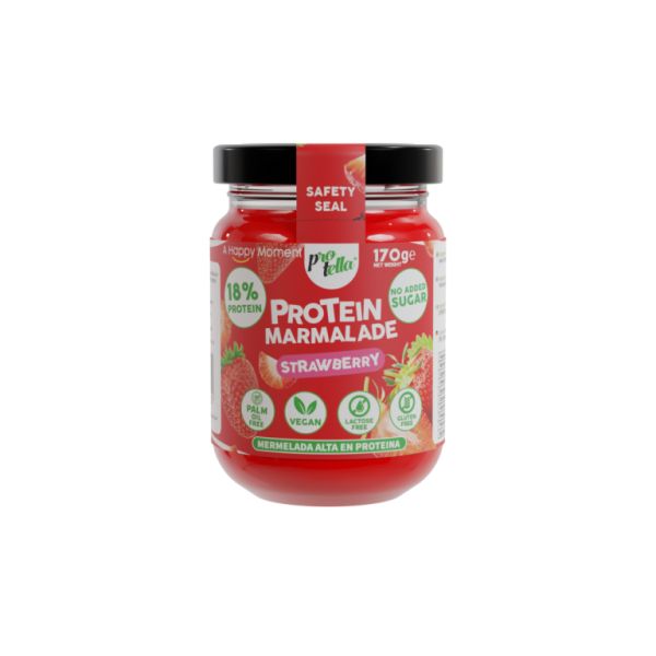 AARDBEIENJAM 170 GR 18% EIWIT - PROTELLA