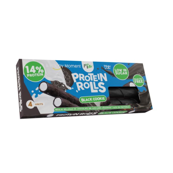 PROTEIN ROLLS BISCOITO PRETO 70gr 14% PROTEÍNA