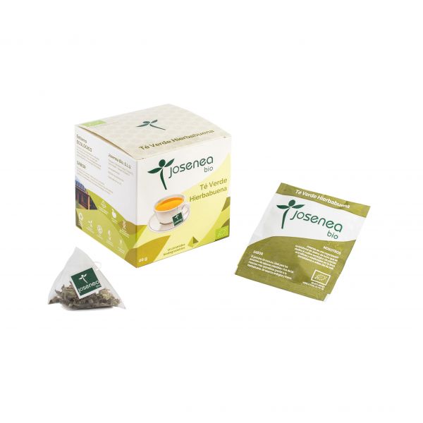 GREEN TEA WITH ORGANIC PEPPERMINT BOX 10 PIR ENSOBRAD