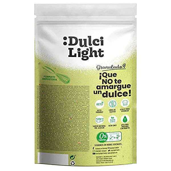 Adoçante Stevia Doypack 200 g - DULCILIGHT Img 3