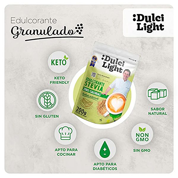 Adoçante Stevia Doypack 200 g - DULCILIGHT Img 4