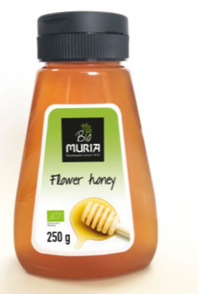 Organic Flowers Honey with Dispenser 250 g - MURIA