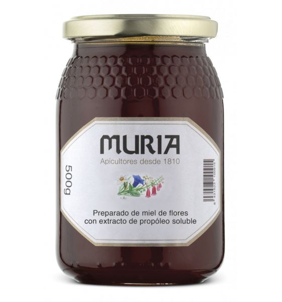 Miel de Flores con extracto de Propóleos 500 g