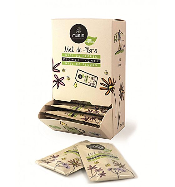 Boite Miel de Fleurs Eco 25 Enveloppes de 10 g