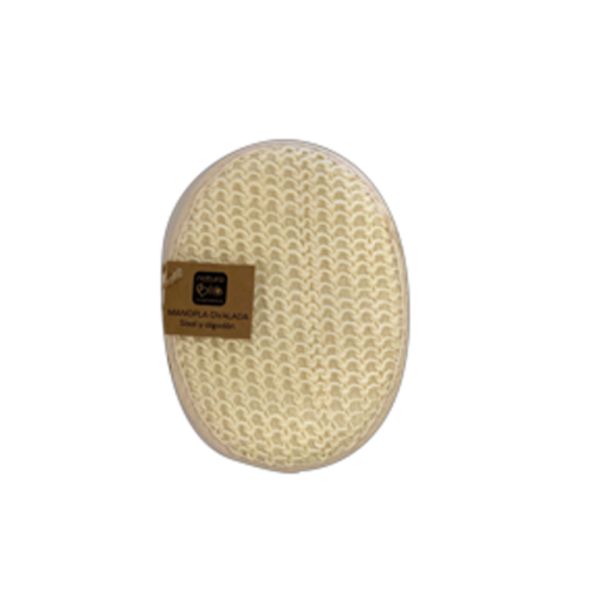 SISAL AND COTTON OVAL MITTEN - NATURABIO