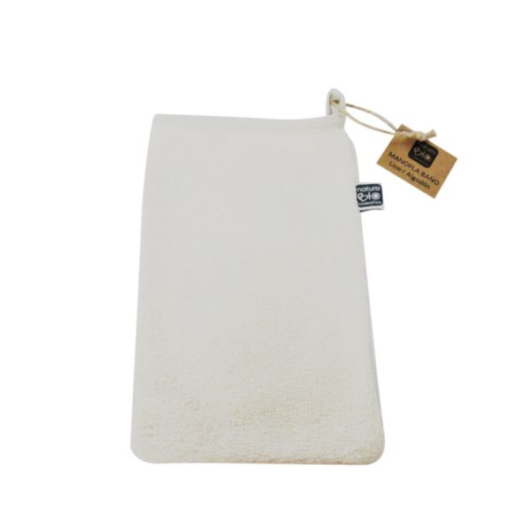 LINEN/COTTON BATH MITTEN - NATURABIO