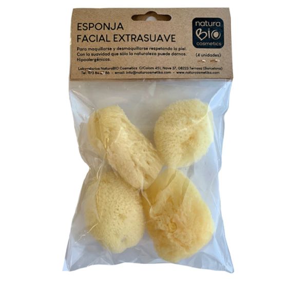 ESPONJA FACIAL 4uds - NATURABIO