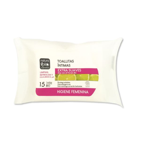 EXTRA SOFT INTIMATE WIPES 15 u. - NATURABIO