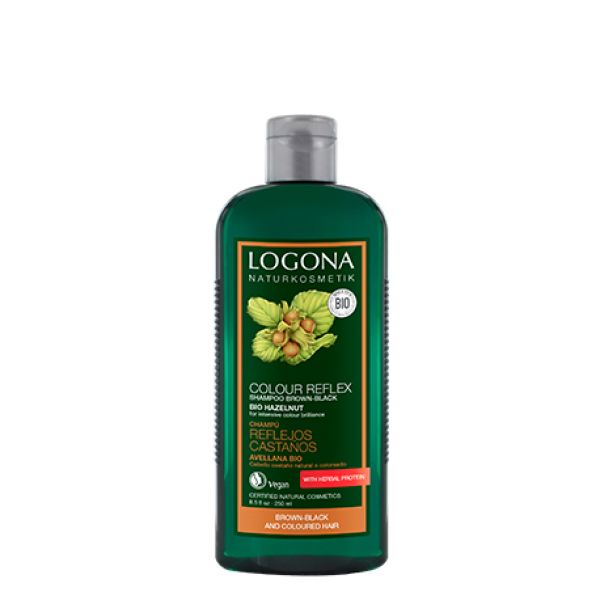 BROWN HIGHLIGHTS SHAMPOO HASELNUSS 250 ml - LOGONA