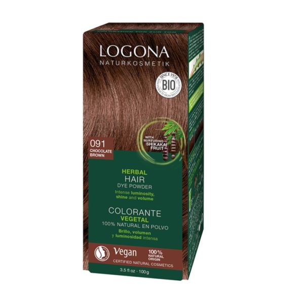 COLORANT VÉGÉTAL 091 BRUN CHOCOLAT 2 x 50gr