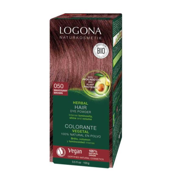 COLORANT VEGETAL 050 CAOBA 2 x 50gr - LOGONA