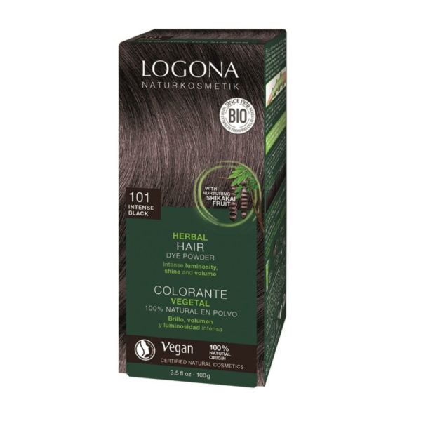 COLORAÇÃO VEGETAL 101 PRETO INTENSO 2 x 50gr