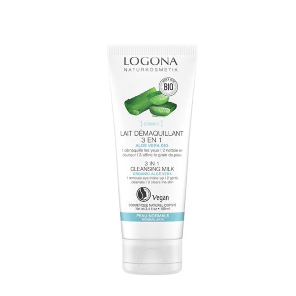 LECHE LIMPIADORA 3 EN 1 ALOE VERA 100ml - LOGONA