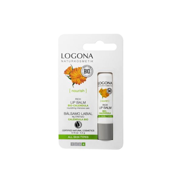 Calendula Nourishing Lip Balm 4,5 g - LOGONA