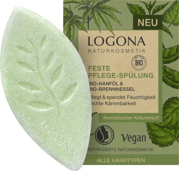 Biologische vaste conditioner van hennep en brandnetel 60 g