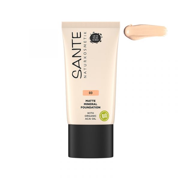 MAQUILLAJE FLUIDO MINERAL MATE 03 NEUTRAL BEIGE 30