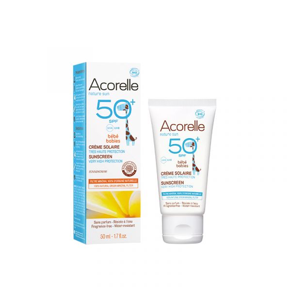 Crema solare per bambini SPF 50+ 50ml - ACORELLE