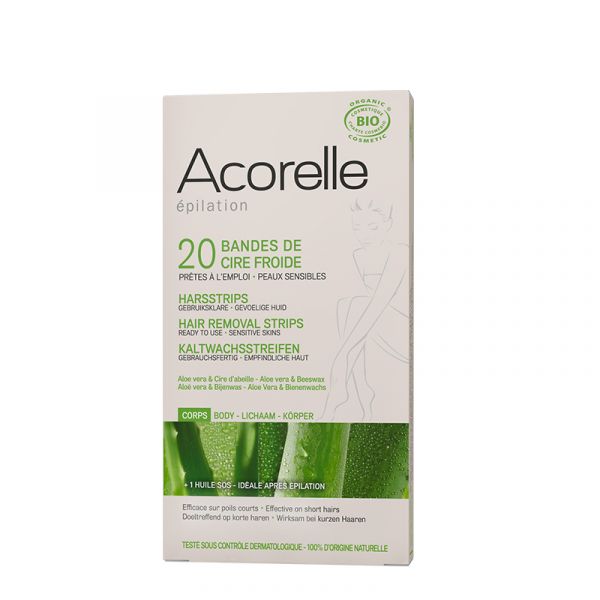 Cold wax body bands 20 u. 10x2 Units - ACORELLE