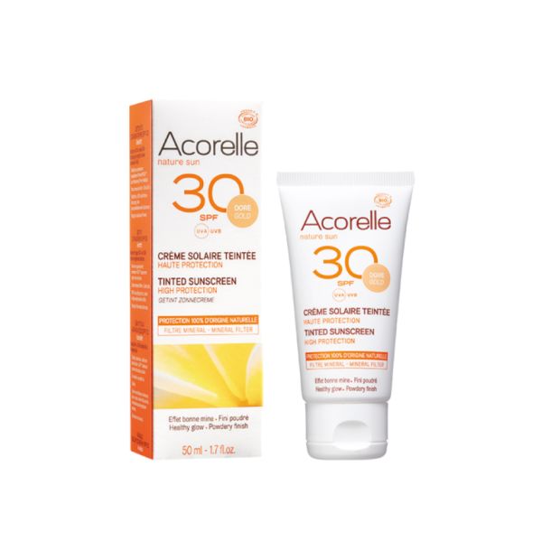 Creme facial cor Gold SPF30 50ml - ACORELLE