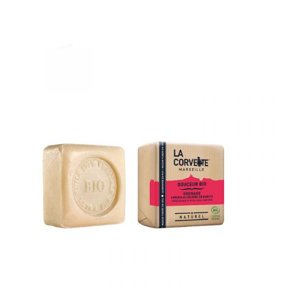 BARRE DE SAVON BIO GRENADE ET KARITE 100 gr