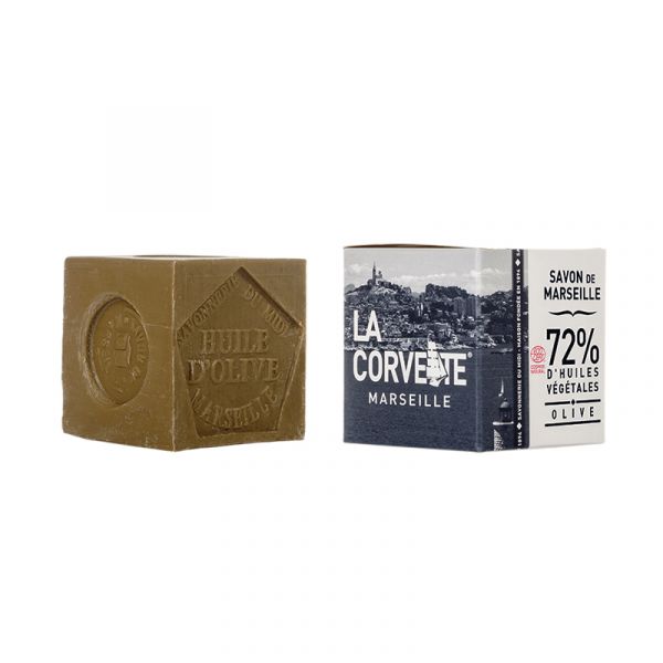 MARSEILLE SOAP OLIVE CUBE 500g - LA CORVETTE