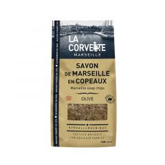 Buy LA CORVETTE MARSEILLE SOAP BAG IN OLIVE CHIPS 750gr By 15,70€