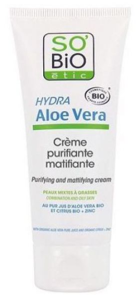 REINIGENDE MATIFIZIERENDE CREME MIT ZINK, ALOE VERA & LI