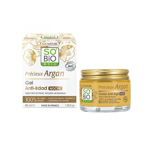 GEL NOTTE ANTIETÀ ARGAN BIO 40ml - SOBIO