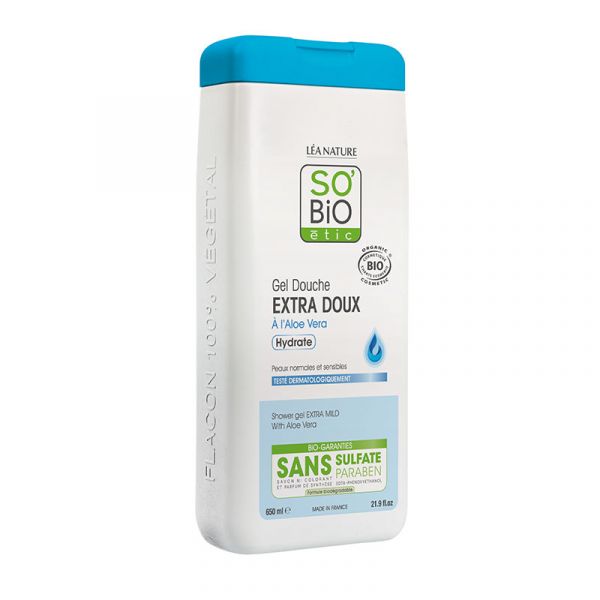 EXTRA SANFTES FEUCHTIGKEITSSPENDENDES DUSCHGEL ALOE VERA BIO