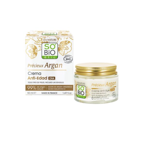 CREMA DE DIA ANTIETAT ÀCID HIALURÒNIC & ARGAN BI