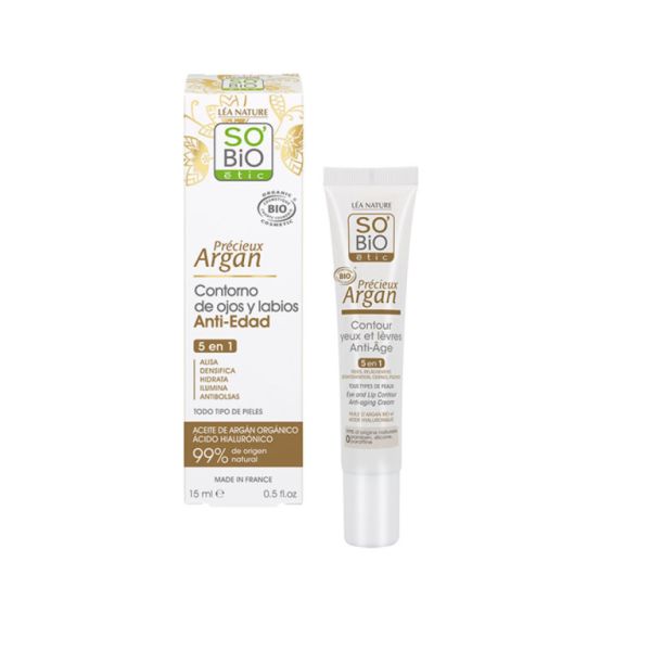 Anti-aging oog- en lipcontour hyaluronzuur - SOBIO