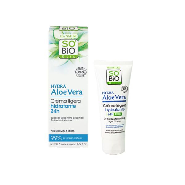 Light Moisturizing Cream 24h Hyaluronic Acid and Aloe