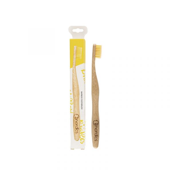 BAMBOO TOOTHBRUSH - YELLOW - NORDICS