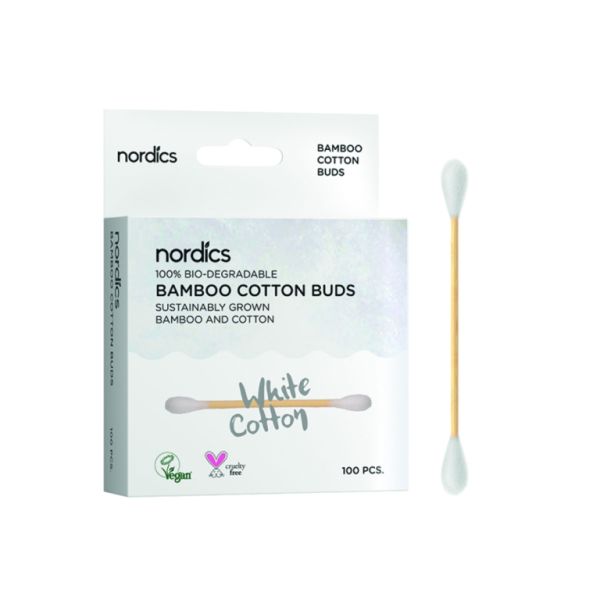 Bamboo and BIO cotton buds 100 units. - NORDICS