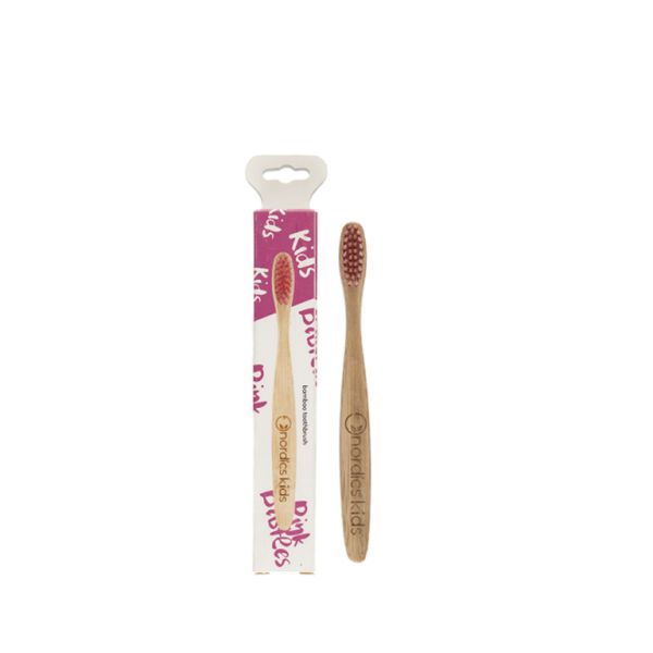 BAMBOO KIDS TOOTHBRUSH - PINK - NORDICS