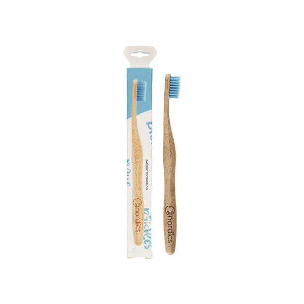 BROSSE A DENTS EN BAMBOU - BLEU - NORDICS