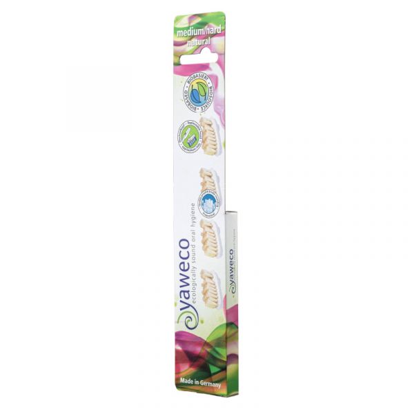 BROSSE DURE NATURELLE DE RECHANGE (BOITE) - YAWECO