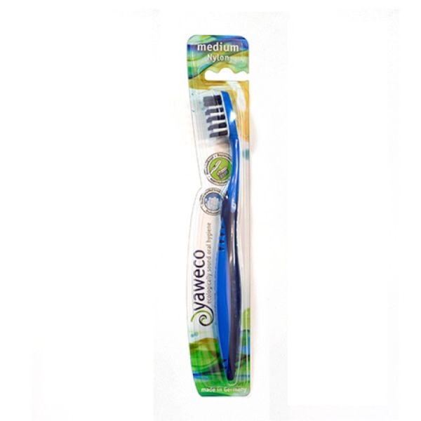 BROSSE À DENTS MOYENNE EN NYLON - YAWECO