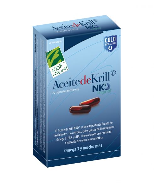 Aceite de krill Nko 40 Cápsulas - 100%NATURAL