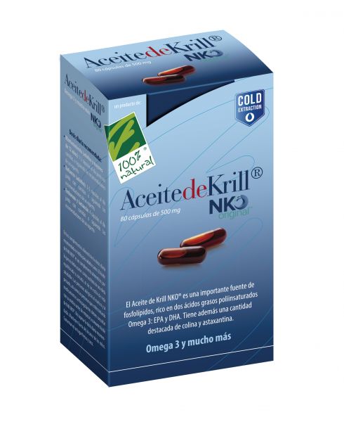 Aceite de Krill Nko 80 Cápsulas - 100%NATURAL