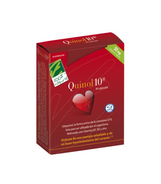 Quinol 10 50 mg 30 cápsulas - 100%NATURAL