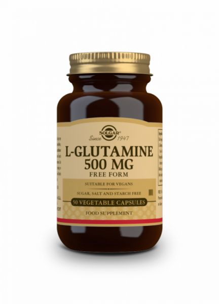 L-Glutamina 500 mg 50 cápsulas vegetais - SOLGAR