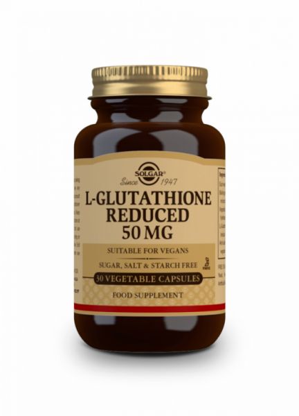 Gereduceerde L-glutathion 50 mg 30 plantaardige capsules