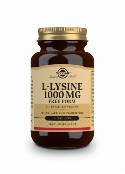 L-Lysin 1000 mg 50 Tabletten - SOLGAR