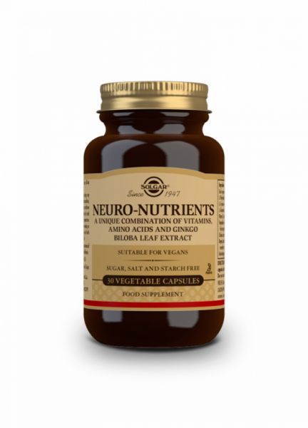 Neuro Nutrientes 30 Cápsulas Vegetales - SOLGAR