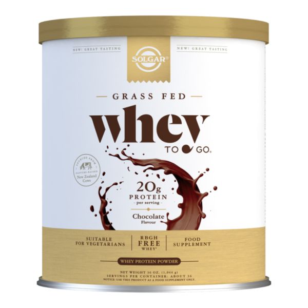 Whey To Go Chocolate Whey Protein 1044 g - SOLGAR