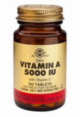 Comprar SOLGAR Vitamina A 5000 UI Seca 100 Comprimidos Por 23,09€