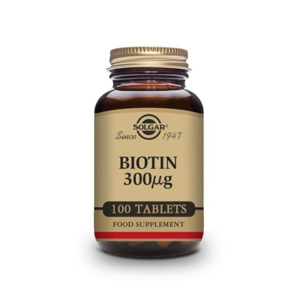 Biotin 300 mcg 100 Tablets - SOLGAR