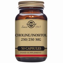 Kopen SOLGAR Choline-inositol 250/250 mg 50 plantaardige capsules Door 17,85€