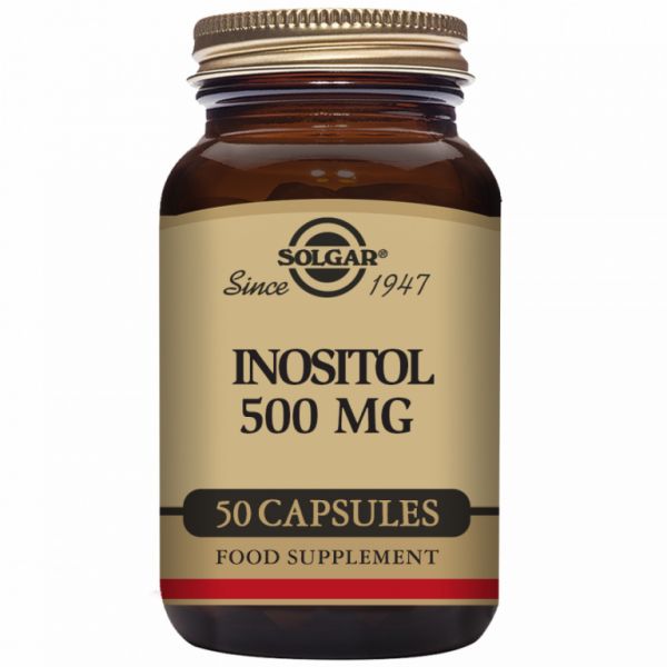 Inositol 500 mg 50 cápsulas vegetais - SOLGAR